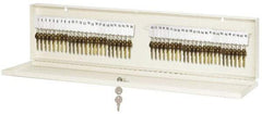 Master Lock - 48 Keys, Almond Key Storage Cabinet - 28-3/4" Wide x 1-3/4" Deep x 7-1/2" High - Caliber Tooling