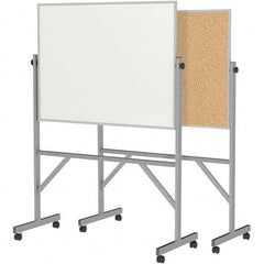 Ghent - Whiteboards & Magnetic Dry Erase Boards Type: Reversible Dry Erase/Corkboard Height (Inch): 78-1/4 - Caliber Tooling