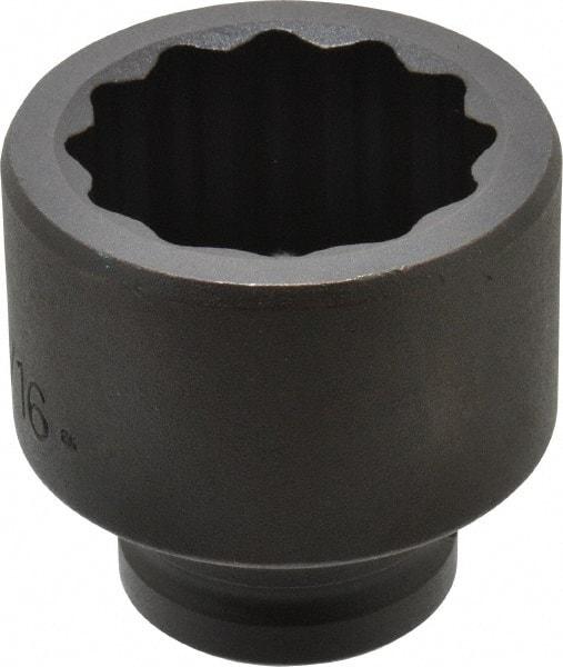 Proto - 3/4" Drive 1-13/16" Standard Impact Socket - 12 Points, 2-5/8" OAL - Caliber Tooling