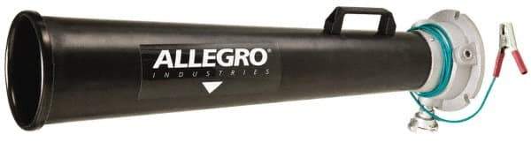 Allegro - 46 Inch Long, Plastic Venturi Style Pneumatic Blowers - 1 Inch NPT, 14.35 Inch Base Diameter, 15.37 Inch Face Diameter - Caliber Tooling