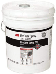 3M - 5 Gal Pail Gray Elastomer Joint Sealant - 110°F Max Operating Temp, 24 hr Full Cure Time, Series Spray 200 - Caliber Tooling