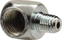 PRO-LUBE - 90° Head Angle, 1/4-27 NPT Steel Grease Fitting Adapter - 1/2" Hex - Caliber Tooling