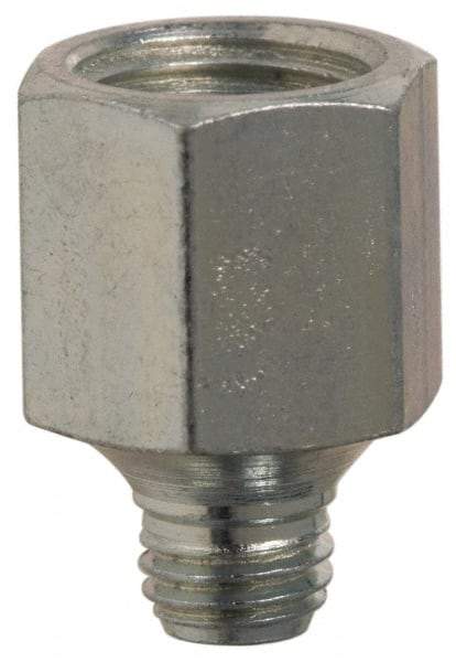 PRO-LUBE - Straight Head Angle, 1/4-28 NPT Steel Grease Fitting Adapter - 1/2" Hex - Caliber Tooling