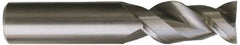 Kennametal - 5/16", 2 Flute, Single End, Solid Carbide, 0.03" Corner Radius End Mill - 2-1/2" OAL, 45° Helix, Right Hand Flute, 5/8" LOC, Right Hand Cut - Caliber Tooling