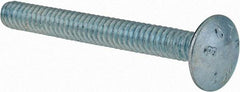 Value Collection - #10-24 UNC 1-3/4" Length Under Head, Standard Square Neck, Carriage Bolt - Grade 2 Steel, Zinc-Plated Finish - Caliber Tooling