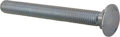 Value Collection - 7/16-14 UNC 4" Length Under Head, Standard Square Neck, Carriage Bolt - Grade 2 Steel, Zinc-Plated Finish - Caliber Tooling