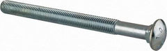 Value Collection - 5/8-11 UNC 8" Length Under Head, Standard Square Neck, Carriage Bolt - Grade 2 Steel, Zinc-Plated Finish - Caliber Tooling