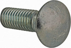 Value Collection - 3/4-10 UNC 2-1/2" Length Under Head, Standard Square Neck, Carriage Bolt - Grade 2 Steel, Zinc-Plated Finish - Caliber Tooling