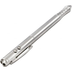 Quartet - Chrome Pen Size Laser Pointer - Silver, 4 LR41 Batteries Included - Caliber Tooling