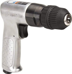 Ingersoll-Rand - 3/8" Keyless Chuck - Pistol Grip Handle, 2,000 RPM, 4 CFM, 0.5 hp, 90 psi - Caliber Tooling