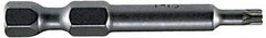 Irwin - T7 Torx Bit - 1/4" Hex Drive, 1-15/16" OAL - Caliber Tooling