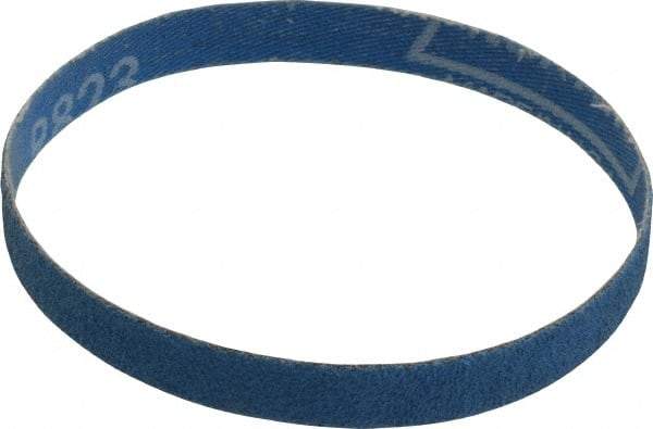 Norton - 1/2" Wide x 12" OAL, 60 Grit, Zirconia Alumina Abrasive Belt - Zirconia Alumina, Medium, Coated, X Weighted Cloth Backing, Series R823 - Caliber Tooling