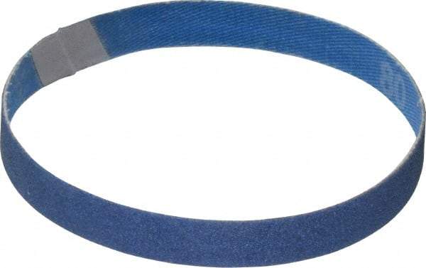 Norton - 1/2" Wide x 12" OAL, 80 Grit, Zirconia Alumina Abrasive Belt - Zirconia Alumina, Medium, Coated, X Weighted Cloth Backing, Series R823 - Caliber Tooling