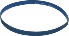 Norton - 1/2" Wide x 18" OAL, 120 Grit, Zirconia Alumina Abrasive Belt - Zirconia Alumina, Fine, Coated, X Weighted Cloth Backing, Series R823 - Caliber Tooling