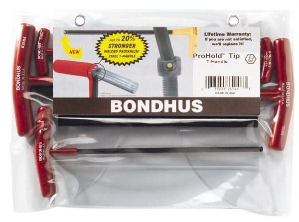 Bondhus - 5 Piece T-Handle Hex Key Set - Caliber Tooling