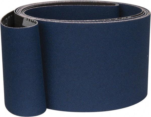 Norton - 3" Wide x 132" OAL, 36 Grit, Zirconia Alumina Abrasive Belt - Zirconia Alumina, Very Coarse, Coated, Y Weighted Cloth Backing, Series R824 - Caliber Tooling