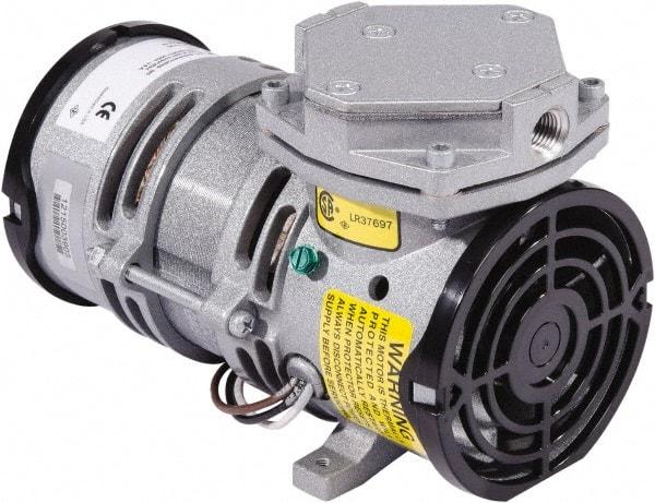 Gast - Diaphragm-Type Vacuum Pumps Horsepower: 1/16 Cubic Feet per Minute: 0.70 - Caliber Tooling