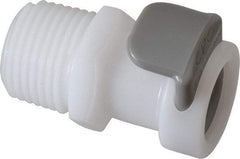 CPC Colder Products - 3/8" Outside Diam, 3/8 NPT, Acetal Push-to-Connect Tube Female Connector - 120 Max psi, White - Caliber Tooling