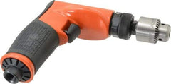 Dotco - 1/4" Keyed Chuck - Pistol Grip Handle, 3,200 RPM, 0.4 hp, 90 psi - Caliber Tooling