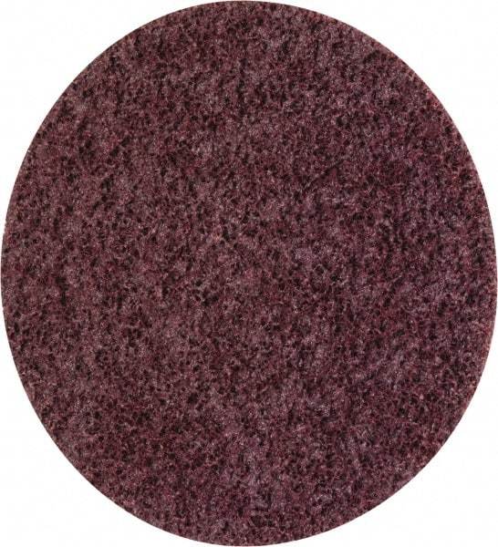 3M - 4-1/2" Coarse Grade Ceramic Deburring Disc - Quick Change Connection, Maroon, 13,300 Max RPM - Caliber Tooling