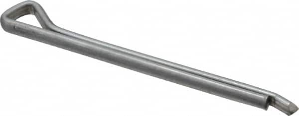 Made in USA - 3/16" Diam x 2-1/2" Long Hammerlock Cotter Pin - Grade 2, Zinc-Plated, Steel - Caliber Tooling