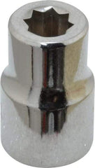 Proto - 1/4", 3/8" Drive, Standard Hand Socket - 8 Points, 1-5/64" OAL, Chrome Finish - Caliber Tooling