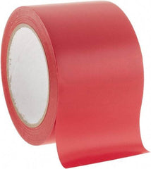 NMC - Red Solid Color Vinyl Tape - 3" Wide x 108' Long x 0.002" Thick, General Traffic - Caliber Tooling