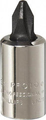 Proto - Screwdriver & Drag Link Sockets Type: Phillips Screwdriver Socket Drive Size (Inch): 1/4 - Caliber Tooling