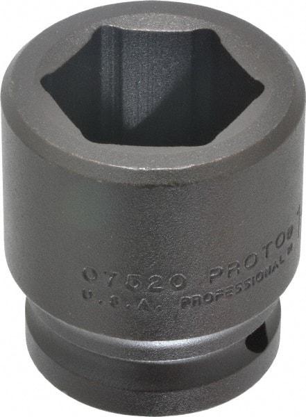 Proto - 3/4" Drive 1-1/4" Standard Impact Socket - 6 Points, 2-3/16" OAL - Caliber Tooling