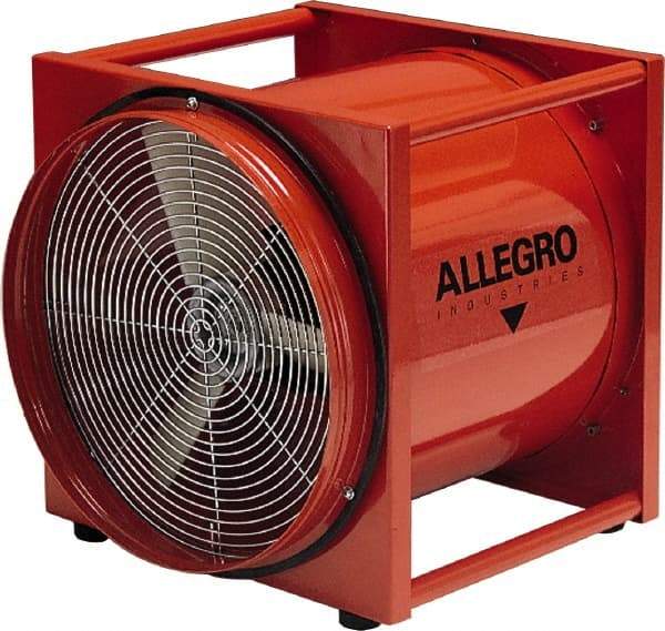 Allegro - 16" Inlet, Electric AC Axial Blower - 0.5 hp, 2,300 CFM (Two 90° Bends), 2,800 CFM (One 90° Bend) & 3,400 CFM (Free Air), 115 Max Voltage Rating - Caliber Tooling