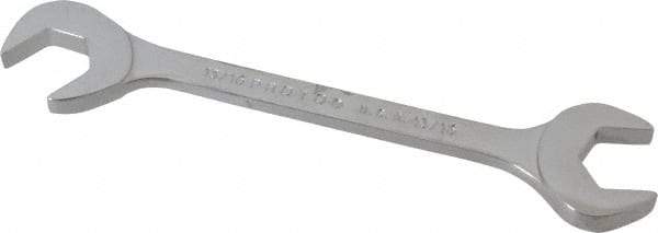 Proto - 13/16" Standard Open End Wrench - 7-1/2" OAL, Double End, Chrome Finish, 15° & 60° Head Angle - Caliber Tooling