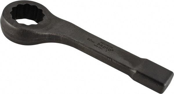 Proto - 60mm 12 Point Striking Box Wrench - Single End, 14-1/2" OAL, Steel - Caliber Tooling