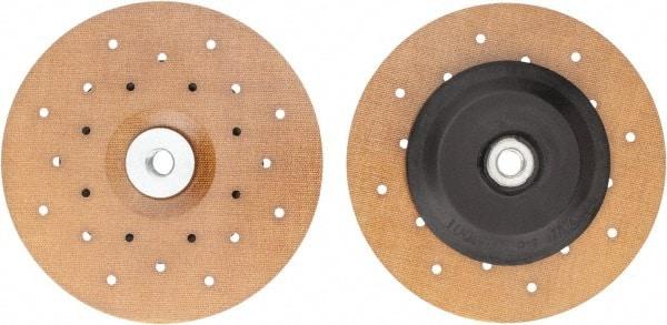 Made in USA - 7" Diam Locking Nut Disc Backing Pad - Soft Density, 10,000 RPM - Caliber Tooling