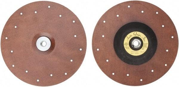 Made in USA - 9" Diam Locking Nut Disc Backing Pad - Soft Density, 10,000 RPM - Caliber Tooling