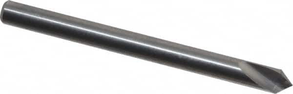 Atrax - 1/8" Head Diam, 1/8" Shank Diam, 1 Flute 82° Solid Carbide Countersink - Caliber Tooling