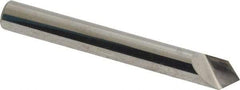 Atrax - 1/4" Head Diam, 1/4" Shank Diam, 1 Flute 90° Solid Carbide Countersink - Bright Finish, 2" OAL, Single End, Straight Shank, Right Hand Cut - Caliber Tooling