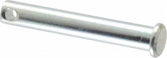 Made in USA - 5/16" Pin Diam, 2" OAL, Standard Clevis Pin - 9/64" Hole, 1-55/64" Usable Length, Zinc-Plated Steel - Caliber Tooling