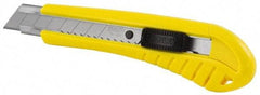 Stanley - Snap Utility Knife - 4.33" Blade, Yellow Handle, 1 Blade Included - Caliber Tooling