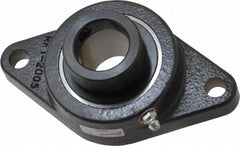 Browning - 1-3/16" ID, 5-9/16" OAL x 3-1/8" OAH 2-Bolt Flange - 2,567 Lb Static Cap, 4,381 Lb Dyn Cap, 4-19/32" Btw Mnt Hole Ctrs, Cast Iron - Caliber Tooling