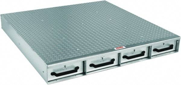 Jobox - 48" Wide x 6" High x 50" Deep Utility Chest - Fits Van Floor or Truck Bed - Caliber Tooling