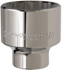 Paramount - 2-1/8", 3/4" Drive, Standard Hand Socket - 12 Points, 3-13/64" OAL - Caliber Tooling