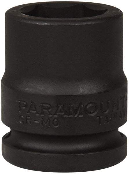 Paramount - 3/4" Drive 26mm Standard Impact Socket - 6 Points, 2-3/32" OAL - Caliber Tooling