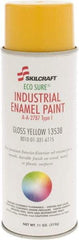 Ability One - Yellow, Gloss, Enamel Spray Paint - 8 to 10 Sq Ft per Can, 11 oz Container - Caliber Tooling