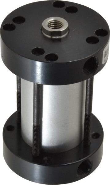 Parker - 2" Stroke x 1-1/8" Bore Double Acting Air Cylinder - 1/8 Port, 5/16-24 Rod Thread, -10 to 200°F - Caliber Tooling