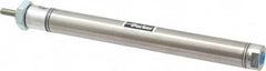 Parker - 4" Stroke x 9/16" Bore Double Acting Air Cylinder - 10-32 Port, 10-32 Rod Thread, 250 Max psi, 14 to 140°F - Caliber Tooling