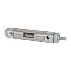 Parker - 2" Stroke x 1-1/16" Bore Double Acting Air Cylinder - 1/8 Port, 5/16-24 Rod Thread, 250 Max psi, 14 to 140°F - Caliber Tooling