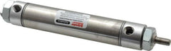 Parker - 3" Stroke x 1-1/16" Bore Double Acting Air Cylinder - 1/8 Port, 5/16-24 Rod Thread, 250 Max psi, 14 to 140°F - Caliber Tooling