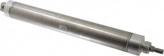 Parker - 12" Stroke x 2" Bore Double Acting Air Cylinder - 1/4 Port, 1/2-20 Rod Thread, 250 Max psi, 14 to 140°F - Caliber Tooling