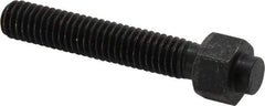 Gibraltar - 3/8-16 Thread, 9/16" Size, 2-1/2" Long, Black Oxide Coated, Steel, Lead Alloy Clamp Rest & Support - 1-13/16" Thread Length, 11/32" Pin Diam x 5/32" Pin Height, 11/32" Nut Height - Caliber Tooling