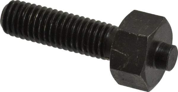 Gibraltar - 1/2-13 Thread, 7/8" Size, 2-3/8" Long, Black Oxide Coated, Steel, Lead Alloy Clamp Rest & Support - 1-1/2" Thread Length, 11/32" Pin Diam x 3/16" Pin Height, 1/2" Nut Height - Caliber Tooling